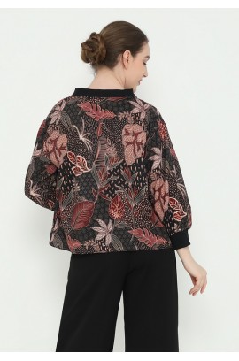 Lyne Halim Blouse Batik Kombinasi Rib, 8396